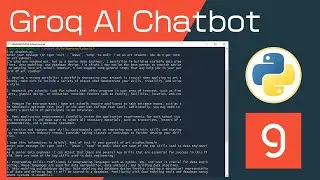 Create Your Own Groq AI Chatbot In Python In Less than 10 Minutes