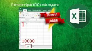 CÓMO ENUMERAR REGISTROS GRANDES (1 AL 10000) PASO A PASO FÁCIL 2023