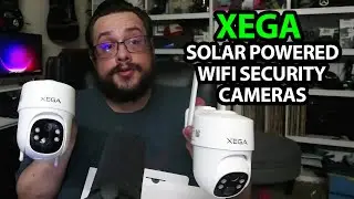 Xega 2 Pack Solar WiFi Outdoor Security Cameras: Battery-Powered, PTZ, Motion Detection & More!