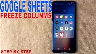 ✅  How To Freeze Column In Google Sheets 🔴