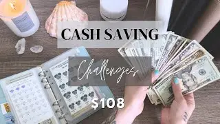 CASH SAVING CHALLENGES ♡ $108 ♡ Server Tips!