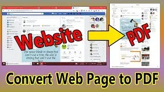 How to convert a webpage into PDF?
