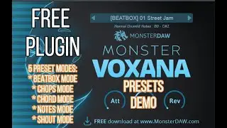 MONSTER Voxana  FREE Vocal VST Instrument w/ Beatbox, Choir, Vocal Chops Sounds | PRESETS DEMO