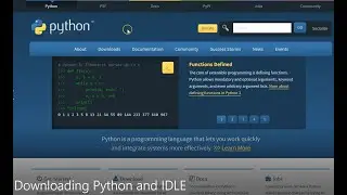 Python - Lesson #2 - Downloading Python and IDLE