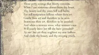 Sonnet 41: Those petty wrongs that liberty commits