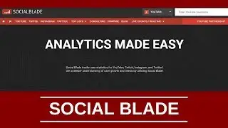 How to Search SOCIAL ANALYTICS with SOCIAL BLADE