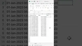 How to separate date and time in excel