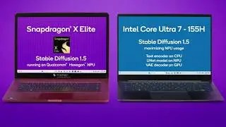 Qualcomm GIMP with Stable Diffusion on a Windows PC Demo