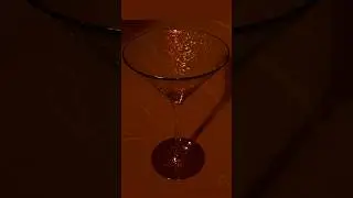 Making a martini glass in blender for a MUSE Mocktail #glassart #blender