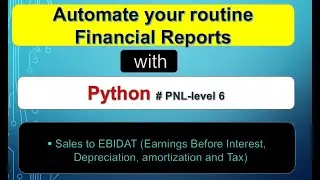 How to Automate your End Month Boring Financial Reports with Python. - # Profit & Loss - Level 6