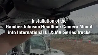 Samsara CM32 & Lytx ER-SF300 Camera Headliner Mount Installation | International LT & MV Series