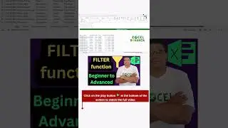 Excel FILTER function tutorial | Beginner to Advanced