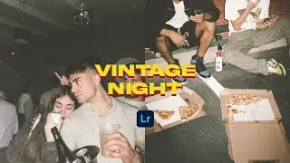 Vintage Night - Lightroom Editing Tutorial | Vintage Preset | Vintage Photo Editing | Night Film