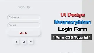 UI Design Neumorphism Login Form || HTML5 & CSS3 || Full Tutorial