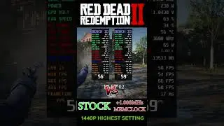 Memory Clock +1GHz Vs Stock RDR2 Part 2 