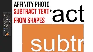 Affinity Photo : Subtract Text From Shapes HOW TO