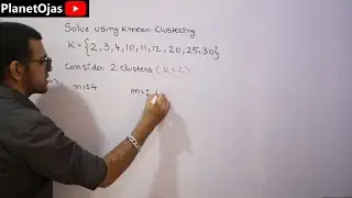 K mean clustering algorithm ( Solved problem )