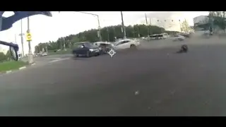 Insane Head-on Collision From Cyclist POV