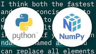 Replace all elements of Python NumPy Array that are greater than some value