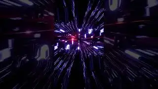 Abstract Background Video 4k VJ LOOP NEON Lights Blue Purple Data Sci-Fi Tunnel Hypnotic Visual ASMR