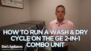 GE 2-In-1 Washer Dryer Combo Overview | How to Run Cycle