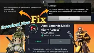 Download Apex Legends Mobile Now Anywhere! Also Fix Region and Liscence Errors