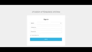 Login Functionality | #2 | SAS - Student Attendance System