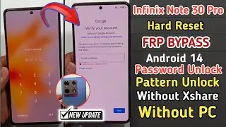 Infinix Note 30 Pro Password/Lock/Pattern Remove | Infinix Note 30 Pro FRP Bypass Android 14 No Pc