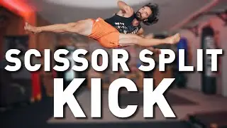 How to JUMP SCISSOR SPLIT KICK Like SHANG-CHI | Tutorial by Stuntman (progressions and conditioning)
