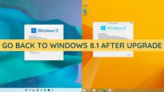 Go Back To Windows 8.1 After Upgrading To Windows 11