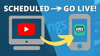 Youtube Scheduled Live Stream - Schedule on PC - Live Stream on Mobile!