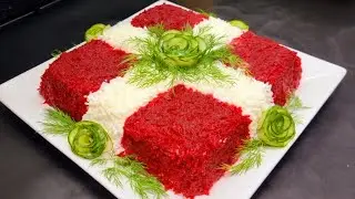 КОРОЛЕВСКИЙ САЛАТ❤️ ГОСТИ В ШОКЕ ИЗ ЧЕГО ЖЕ ОН! А ВКУСНЫЙ КАКОЙ!ВЕК ЖИВИ-ВЕК УЧИСЬ!