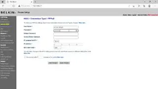 How To Setting up a  PPPoE Internet connection In router (Belkin)