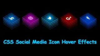 CSS Icon Hover Effects | How to Make Icon Animation on Website