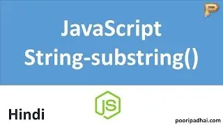 JavaScript substring Method - Hindi