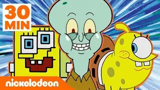 SpongeBob | 30 Minuti delle migliori Trasformazioni di SpongeBob! | Nickelodeon Italia