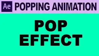 POP Text Animation - Adobe After Effects Tutorial