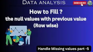 Fill the null values with the previous values (row wise)