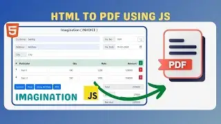 🌐 From HTML to PDF 📄: Creating with JavaScript | Also Use With Apps Script HTML File | Invoice PDF