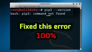 How to install pip3 in kali linux | python3-pip error fixed 100%