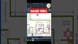 AutoCAD TCIRCLE #shorts #shortsvideo #autocad #autocadtips #autocad2021 #autocadforbeginners