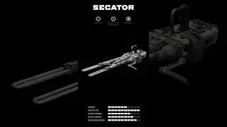 All the upgrade steps of a new weapon Secator from 