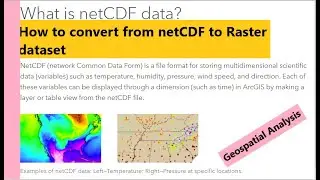 How to convert from netCDF data to Raster format