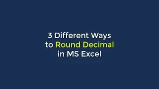 How to Round off the Decimal value in Excel | Microsoft Office Tutorial
