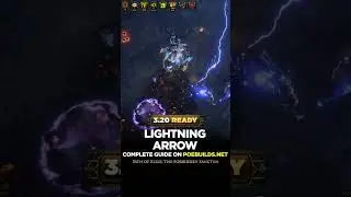 3.20 LIGHTNING ARROW BUILD - POE BUILDS #shorts #pathofexile