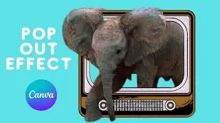 POP UP Effect in Canva | make your 3D  image pop out of a 2D image | so cool