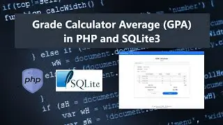 Grade Point Average GPA Calculator in PHP and SQLite3 DEMO