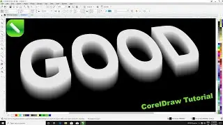 Good Faded 3D Text Effect in Coreldraw