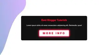 How To Add Animated Neon Light Button To Your Blogger Website