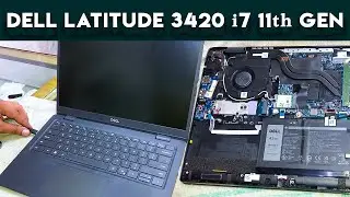 Dell Latitude 14 3420 - Disassembly and Upgrade Change Battery & SSD Card Install & Boot window10